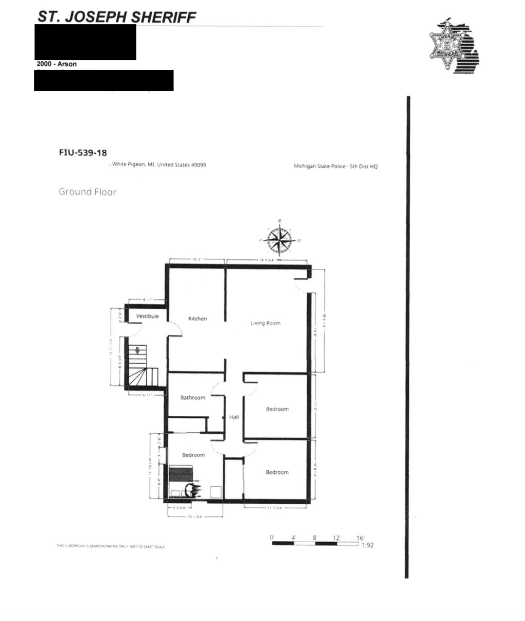 Official Documents from Fires at DH's