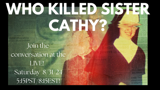 Stream The Keepers on Netflix  to prepare for a great conversation with an insider of the investigation.